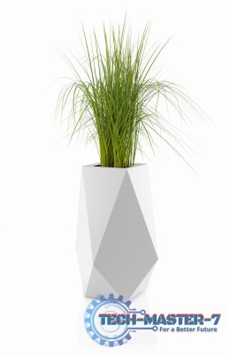 Designerska donica VOLCANO Biała MONUMO