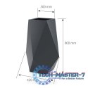 Designerska donica VOLCANO Biała MONUMO