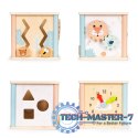 Drewniana kostka edukacyjna sorter klocki ECOTOYS ECOTOYS