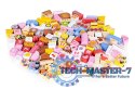 Drewniane klocki edukacyjne zestaw - Cukierkowe miasto 116 el. ECOTOYS ECOTOYS