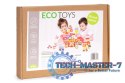 Drewniane klocki edukacyjne zestaw - Cukierkowe miasto 116 el. ECOTOYS ECOTOYS