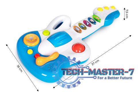 Gitara elektryczna dla dzieci zabawka muzyczna dźwięki HUANGER Gitara elektryczna dla dzieci zabawka muzyczna dźwięki HUANGER
