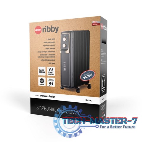 Grzejnik olejowy HO110C ribby ELDOM 2500W ELDOM Grzejnik olejowy HO110C ribby ELDOM 2500W ELDOM