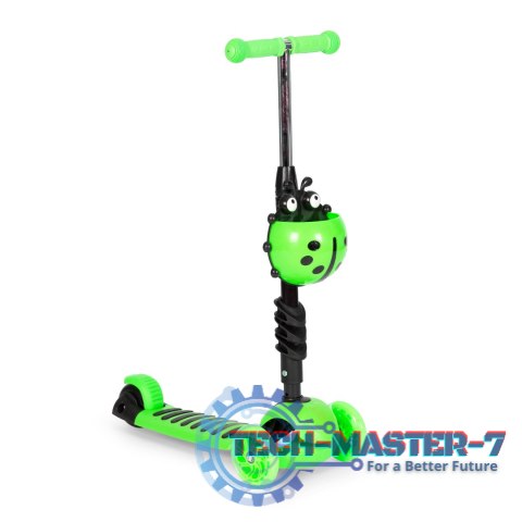 Hulajnoga trójkołowa balansowa led 3w1 świecące kółka - Zielona ECOTOYS ECOTOYS Hulajnoga trójkołowa balansowa led 3w1 świecące kółka - Zielona ECOTOYS ECOTOYS