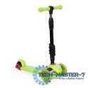 Hulajnoga trójkołowa balansowa led 3w1 świecące kółka - Zielona ECOTOYS ECOTOYS