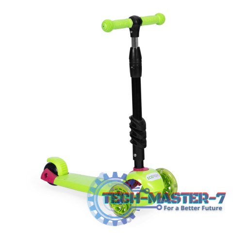 Hulajnoga trójkołowa balansowa led 3w1 świecące kółka - Zielona ECOTOYS ECOTOYS Hulajnoga trójkołowa balansowa led 3w1 świecące kółka - Zielona ECOTOYS ECOTOYS