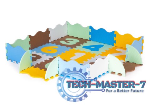 Mata piankowa edukacyjna kojec puzzle podkład dla dzieci IPLAY Mata piankowa edukacyjna kojec puzzle podkład dla dzieci IPLAY