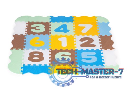 Mata piankowa edukacyjna kojec puzzle podkład dla dzieci IPLAY Mata piankowa edukacyjna kojec puzzle podkład dla dzieci IPLAY