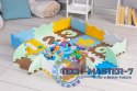 Mata piankowa edukacyjna kojec puzzle podkład dla dzieci IPLAY