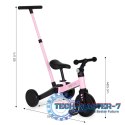Rower trójkołowy biegowy 2w1 rączka do prowadzenia ECOTOYS ECOTOYS