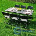 Stół cateringowy bankietowy ogrodowy składany 180cm ratan ModernHome ModernHome