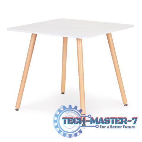 Stolik kuchenny nowoczesny drewniany kwadratowy 80x80 cm ModernHome Stolik kuchenny nowoczesny drewniany kwadratowy 80x80 cm ModernHome