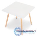Stolik kuchenny nowoczesny drewniany kwadratowy 80x80 cm ModernHome