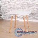 Stolik kuchenny nowoczesny drewniany kwadratowy 80x80 cm ModernHome