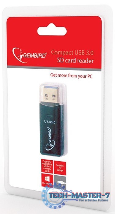 Czytnik kart pamięci GEMBIRD USB 3.0 UHB-CR3-01 Czytnik kart pamięci GEMBIRD USB 3.0 UHB-CR3-01