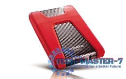 Dysk twardy zewnętrzny A-DATA DashDrive Durable HD650 2 TB Czerwony AHD650-2TU31-CRD