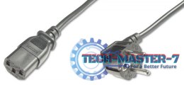Kabel zasilający ASSMANN Schuko kątowy (CEE 7/7) - IEC 7/7 0.75m. AK-440109-008-S