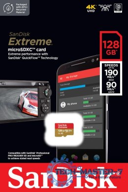 Karta pamięci SANDISK 128 GB Adapter SD