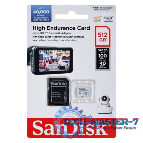 Karta pamięci SANDISK 512 GB Adapter