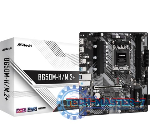 Płyta główna ASROCK B650M-H/M.2+ AM5 ATX Płyta główna ASROCK B650M-H/M.2+ AM5 ATX
