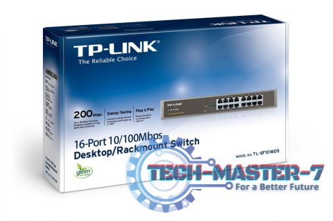Przełącznik TP-LINK TL-SF1016DS (16x 10/100 ) Przełącznik TP-LINK TL-SF1016DS (16x 10/100 )
