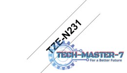 Taśma BROTHER Czarny TZEN231