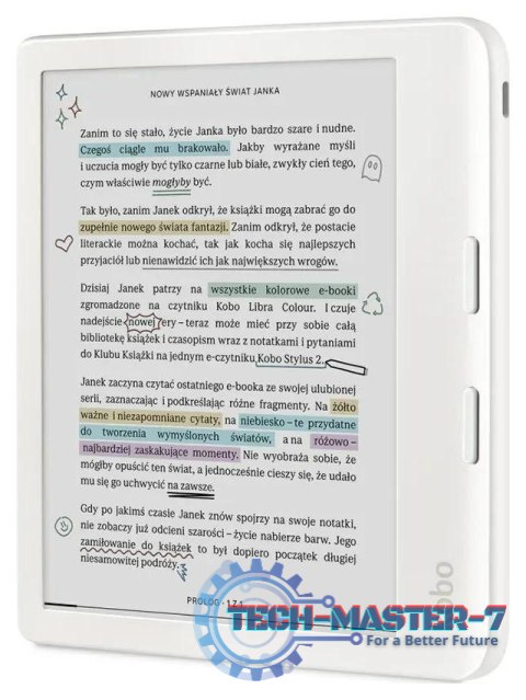 Czytnik e-Book KOBO Libra Colour Biały N428-KU-WH-K-CK (Biały) Czytnik e-Book KOBO Libra Colour Biały N428-KU-WH-K-CK (Biały)