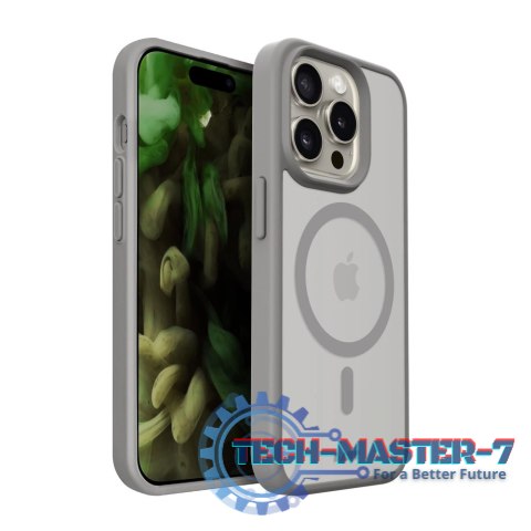 LAUT Huex Protect - obudowa ochronna do iPhone 15 Pro Max kompatybilna z MagSafe (grey)