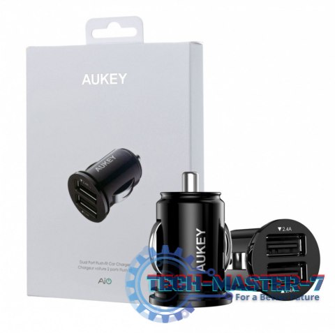Ładowarka samochodowa AUKEY 2x USB 2.0 Czarny CC-S1