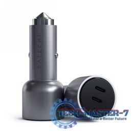 Ładowarka samochodowa SATECHI 2x USB typ C Czarny ST-U2C40CCM