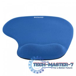 Podkładka pod mysz żelowa SAVIO MP-01BL, 230x190x18 mm