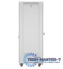 SZAFA INSTALACYJNA RACK STOJĄCA 19" 42U 600X800 SZARA DRZWI SZKLANE LCD LANBERG (FLAT PACK) V2