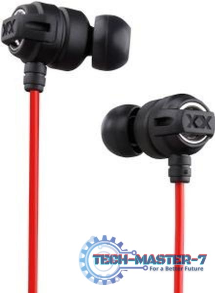 Słuchawki Douszne JVC HA-FX1X (1.2m /Przewodowe wtyk/Czarno-czerwony)