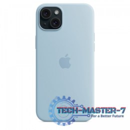 Etui silikonowe z MagSafe do iPhonea 15 Plus - jasnoniebieskie
