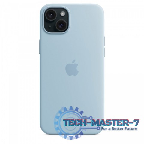 Etui silikonowe z MagSafe do iPhonea 15 Plus - jasnoniebieskie Etui silikonowe z MagSafe do iPhonea 15 Plus - jasnoniebieskie