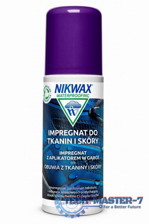 IImpregnat do obuwia Nikwax Tkanina i skóra gąbka 125 ml