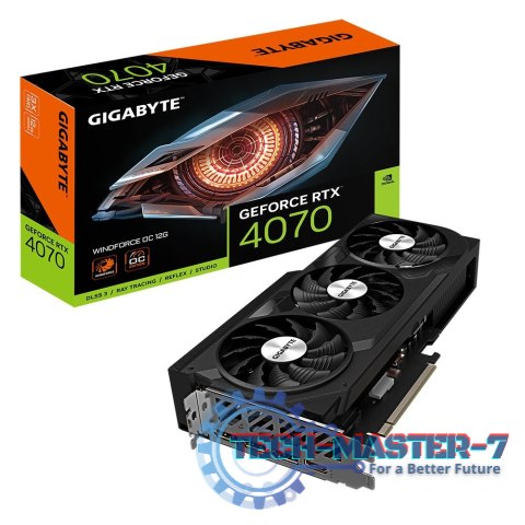 Karta graficzna GIGABYTE GeForce RTX 4070 WINDFORCE 12 GB GDDR6X (GV-N4070WF3OC-12GD)