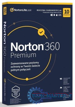 NORTONLIFELOCK 360 premium 75GB PL 1 user 10 device 12mo generic ret1 mm