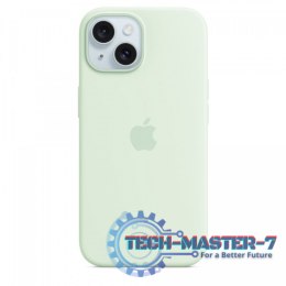 Etui silikonowe z MagSafe do iPhonea 15 - pastelowa mięta