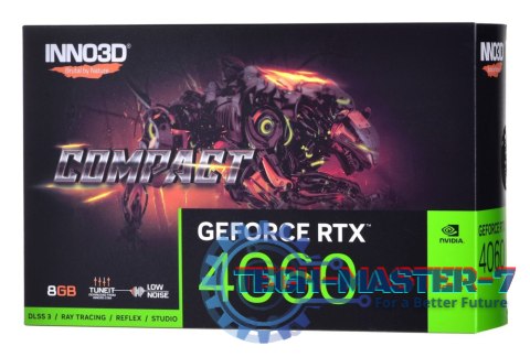 Karta graficzna INNO3D GeForce RTX 4060 COMPACT 8 GB GDDR6 (N40601-08D6-173050N) Karta graficzna INNO3D GeForce RTX 4060 COMPACT 8 GB GDDR6 (N40601-08D6-173050N)