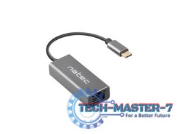 Karta sieciowa przewodowa NATEC Karta sieciowa Cricket USB-C 3.1 - RJ-45 1Gb na kablu NNC-1925