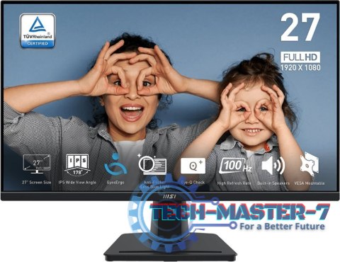 Monitor MSI PRO MP275 (27" /IPS /100Hz /1920 x 1080 /Czarny)