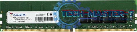 Pamięć A-DATA (UDIMM/DDR4/16 GB/3200MHz/1.2V/22 CLCL/SINGLE)