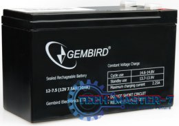 Bateria do zasilacza awaryjnego GEMBIRD BAT-12V7.5AH