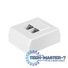 Netrack gniazdo kompletne natynkowe 2xRJ45 8p8c FTP Cat6