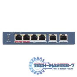 Przełącznik HIKVISION DS-3E0106HP-E 301801345 (2x 10/100 )