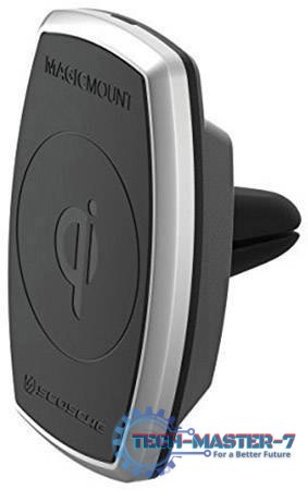 Scosche MagicMount Pro Charge Vent - uchwyt samochodowy na kratkę nawiewu z ładowaniem bezprzewodowym (czarny)