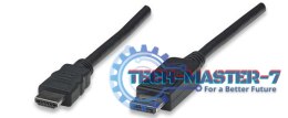 TECHLY 304321 1.8m /s1x DisplayPort (wtyk) 1x HDMI (wtyk)