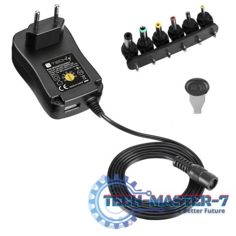 Zasilacz TECHLY IPW-NTS2250G2(Wymienne wtyki DC (6 rodzajów)\2250mA\3V)