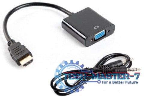 Adapter LANBERG AD-0017-BK HDMI - VGA/Audio